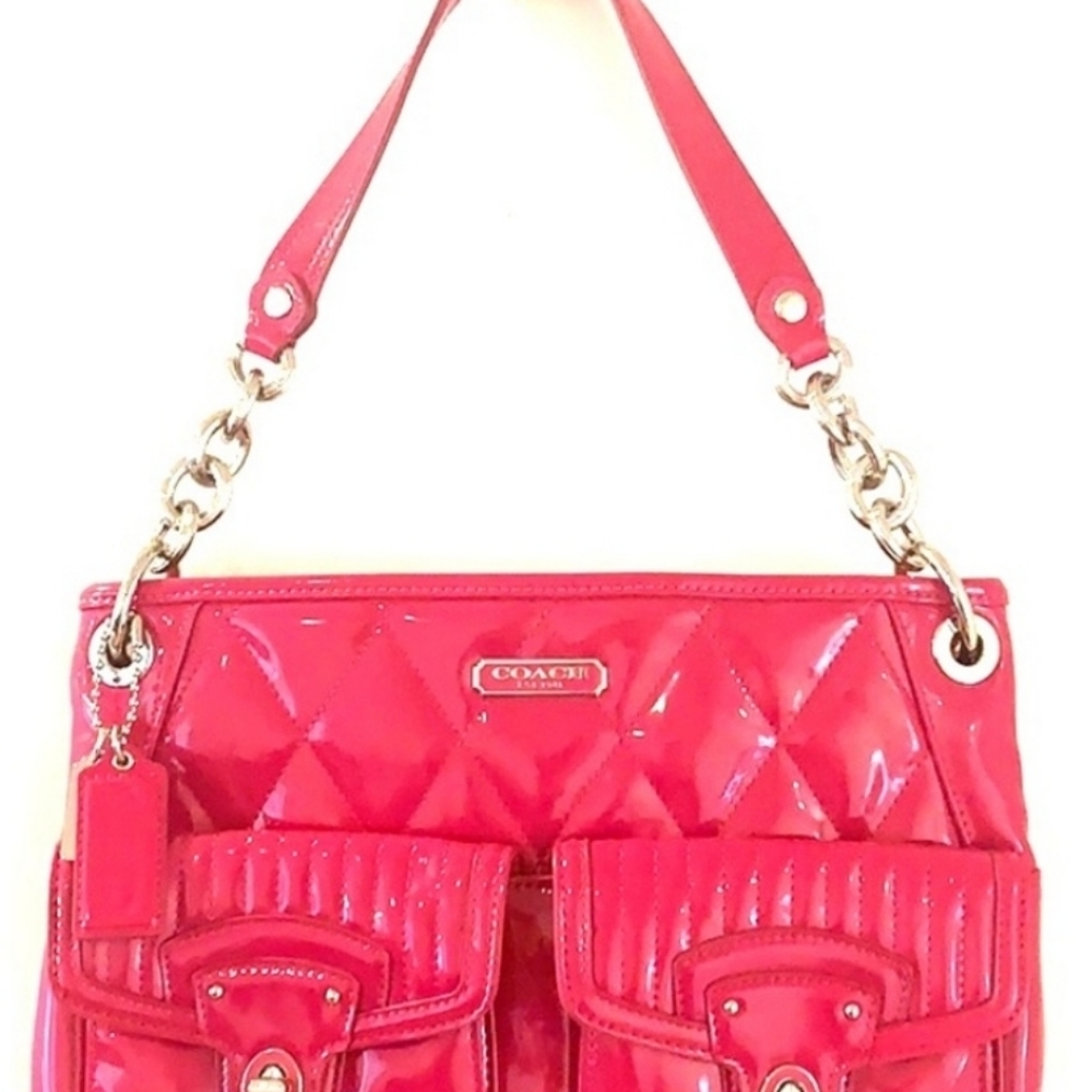 Collectors Raspberry Coach Purse - Picture 4 of 4